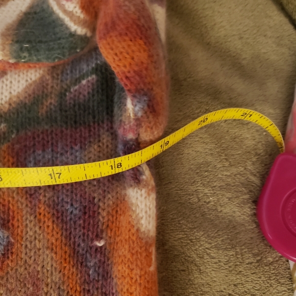 Extra Energy Printed Silk Blend Knit Sweater, Women's Size S - Picture 5 of 7